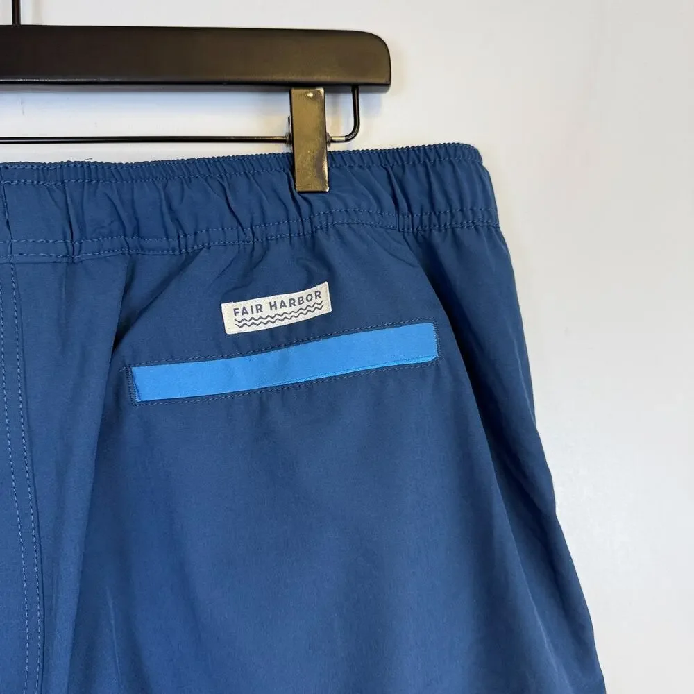 Fair Harbor Men's The Anchor Navy Blue Swim Trunks Board Shorts Lined - XXL 2XL